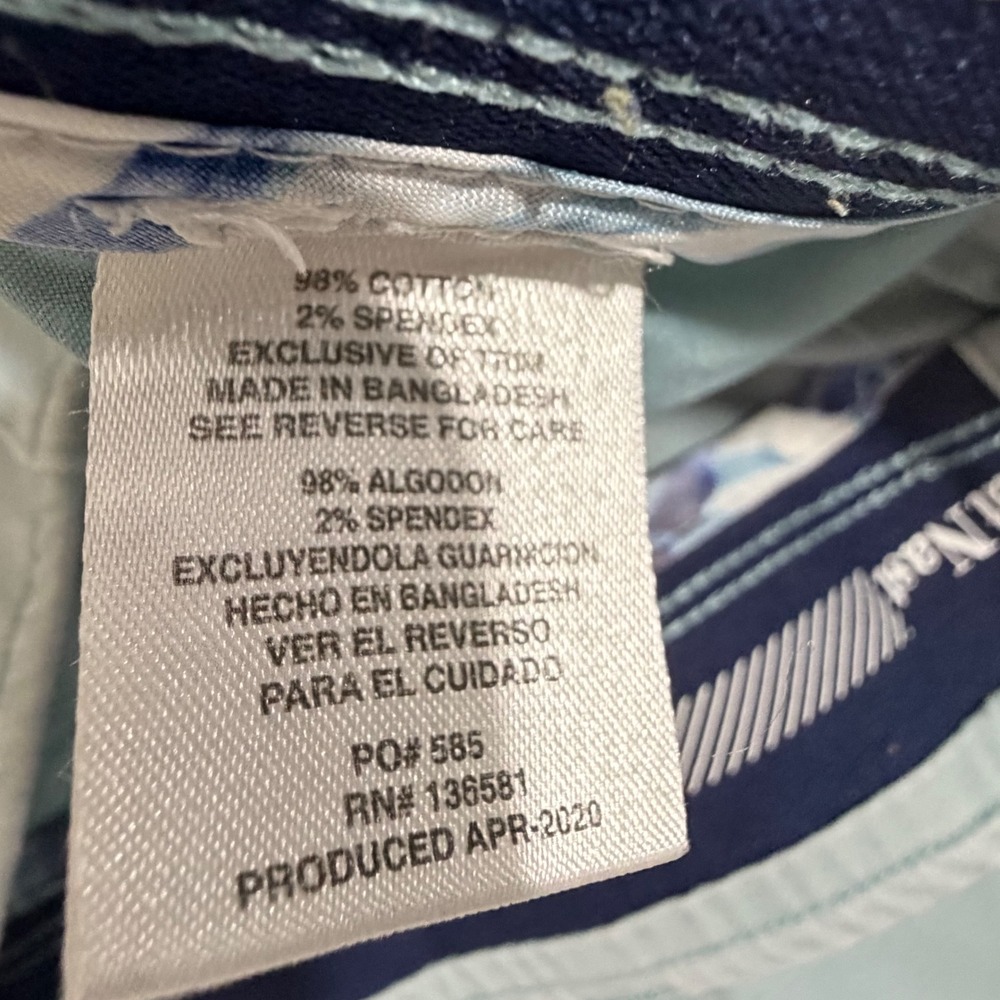 Nat Nast Shorts Mens 36 Blue Good Cotton Spandex Flat Front Chino Luxury Casual - Picture 3 of 10